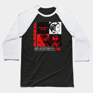 Surreal - Techno Music - Techno Merch Baseball T-Shirt